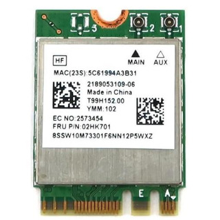 Placa Wireless Dual band Lenovo M.2 + Bluetooth 5.0 (02HK701)
