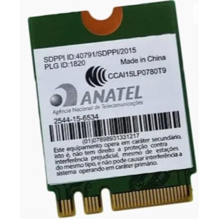 Placa Wireless Atheros WiFi 5 802.11ac M.2 2230 (QCNFA344A)