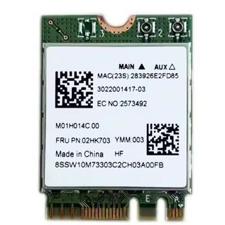 Placa Wifi Mini + Bluetooth 02HK703 (RTL8822CE)